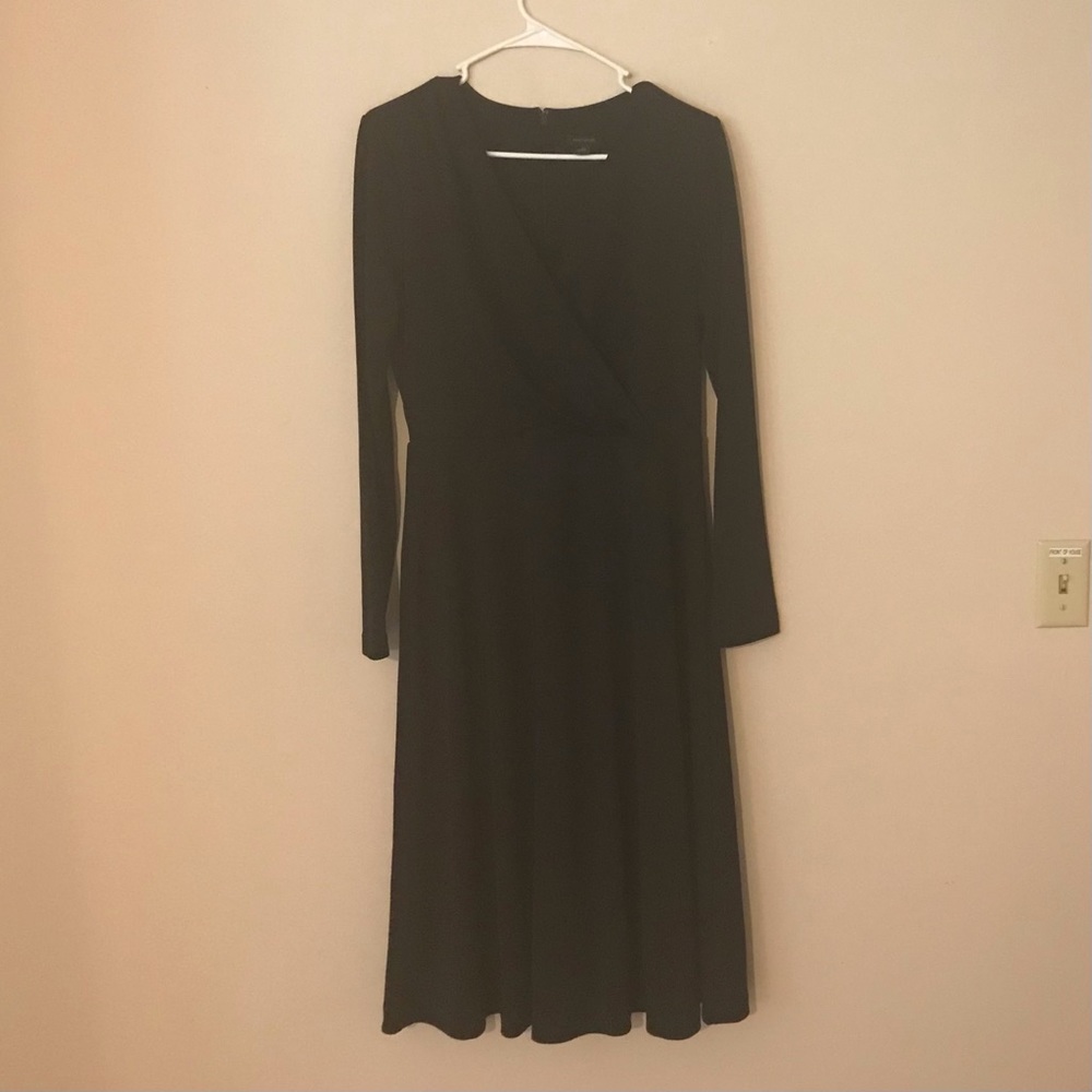 Ann Taylor black wrap dress size 8 NWOT